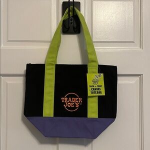 Trader Joe's Halloween Mini Canvas Tote Bag New